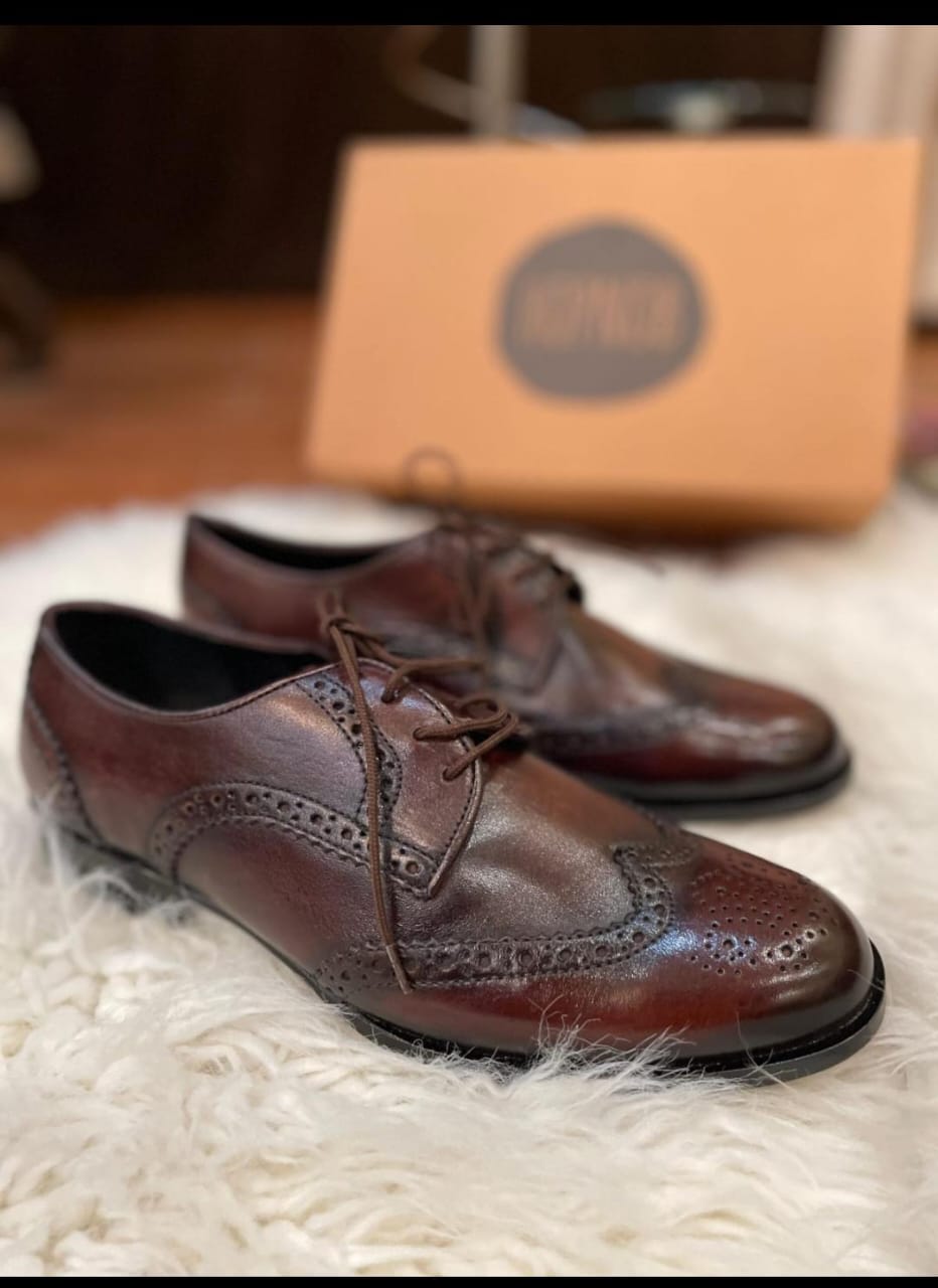 Brown Brogue mens dress