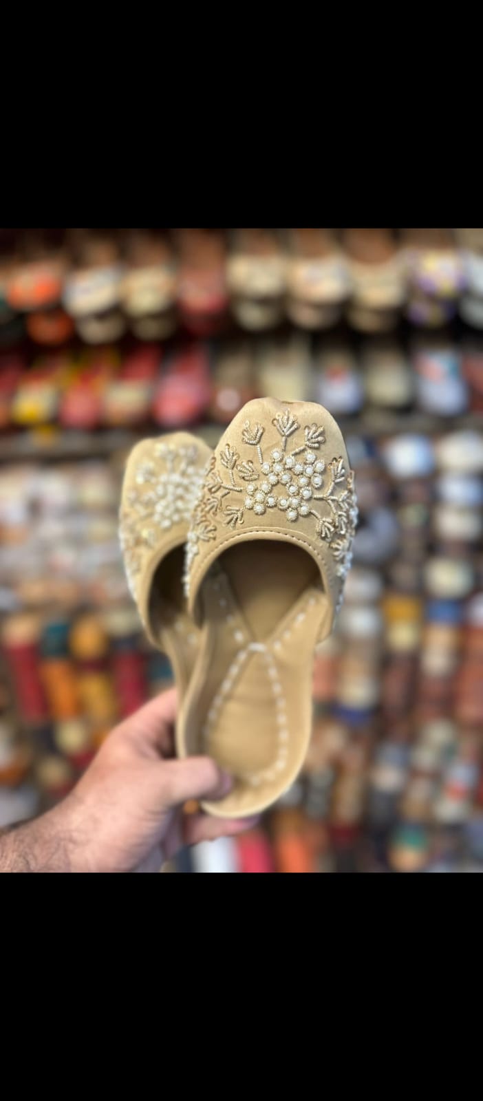 leather make khussa handwork womens