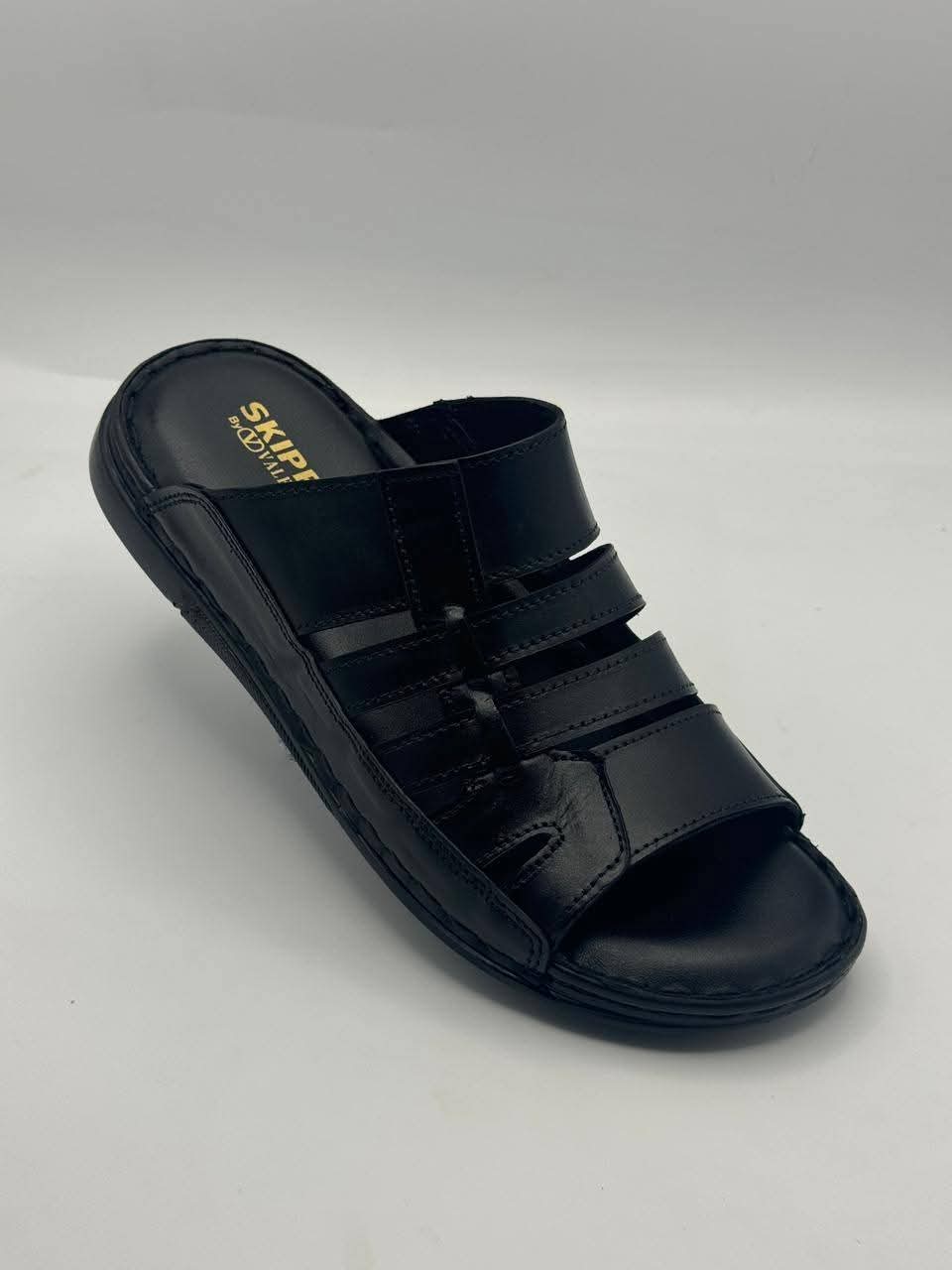 Leather slippers mens