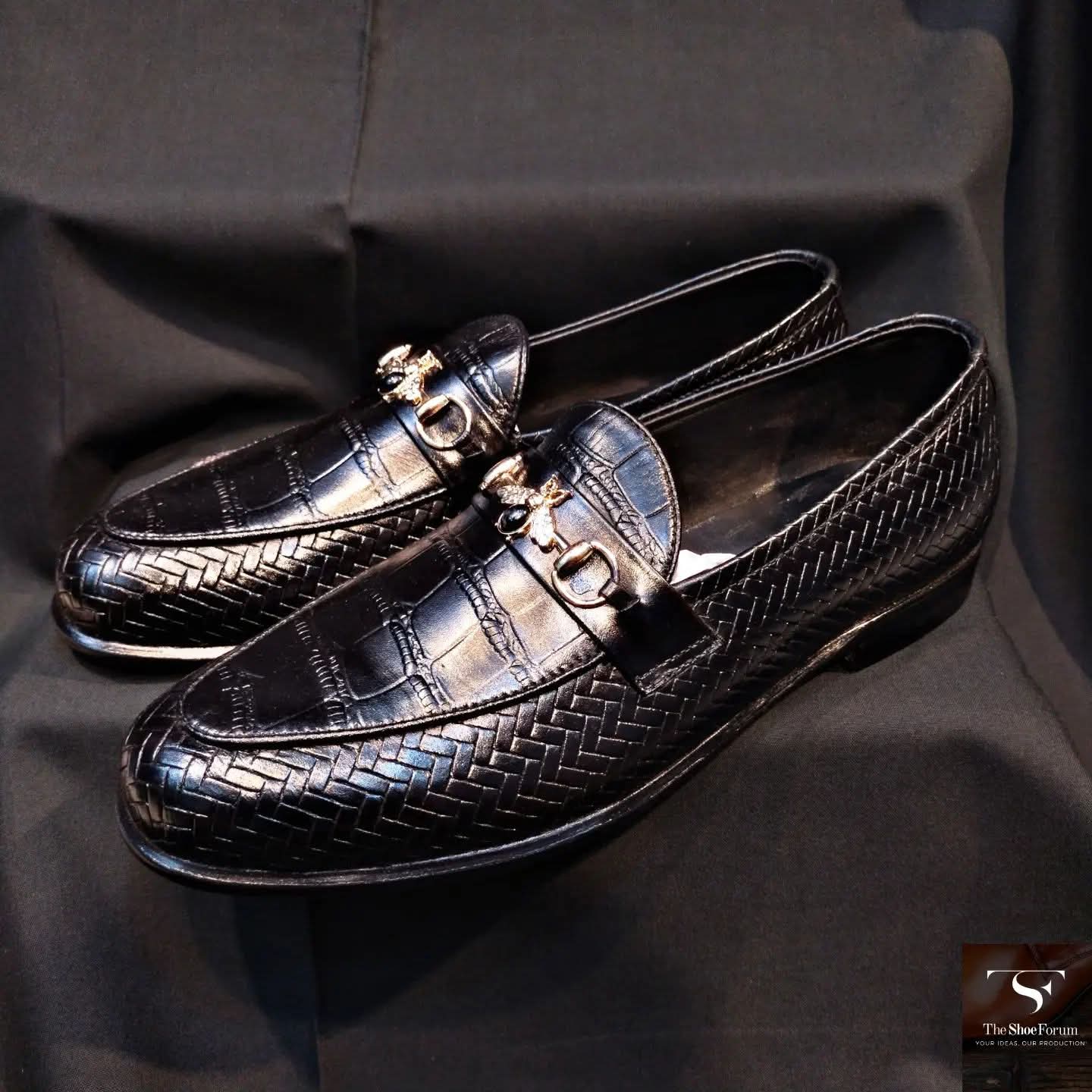 Black Loafer Gucci style men’s shoes