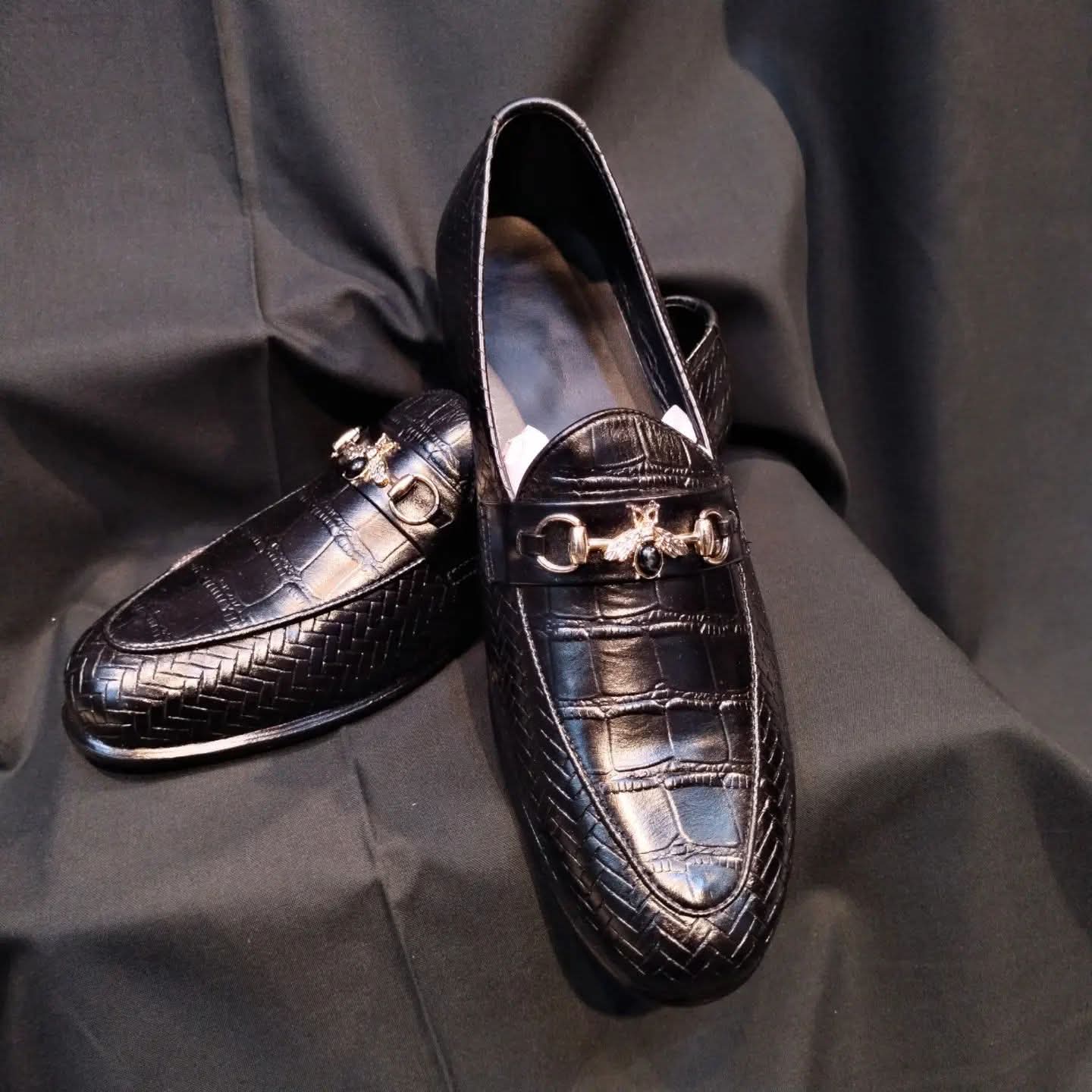 Black Loafer Gucci style men’s shoes