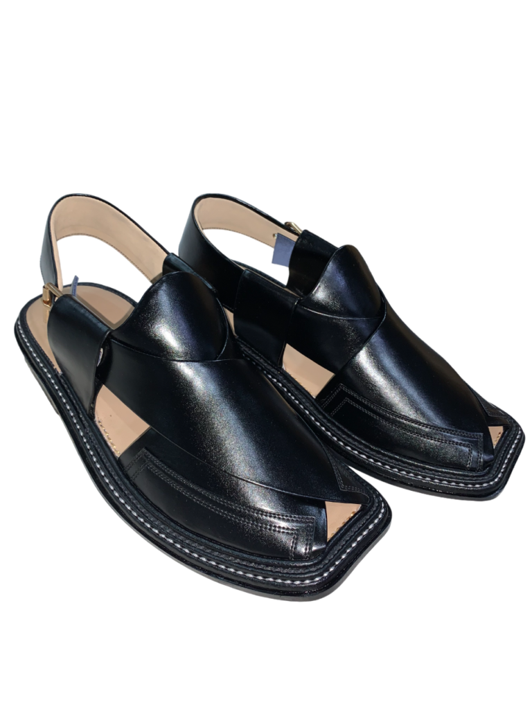 Smart Zalmi Three Gear Black mens chappal