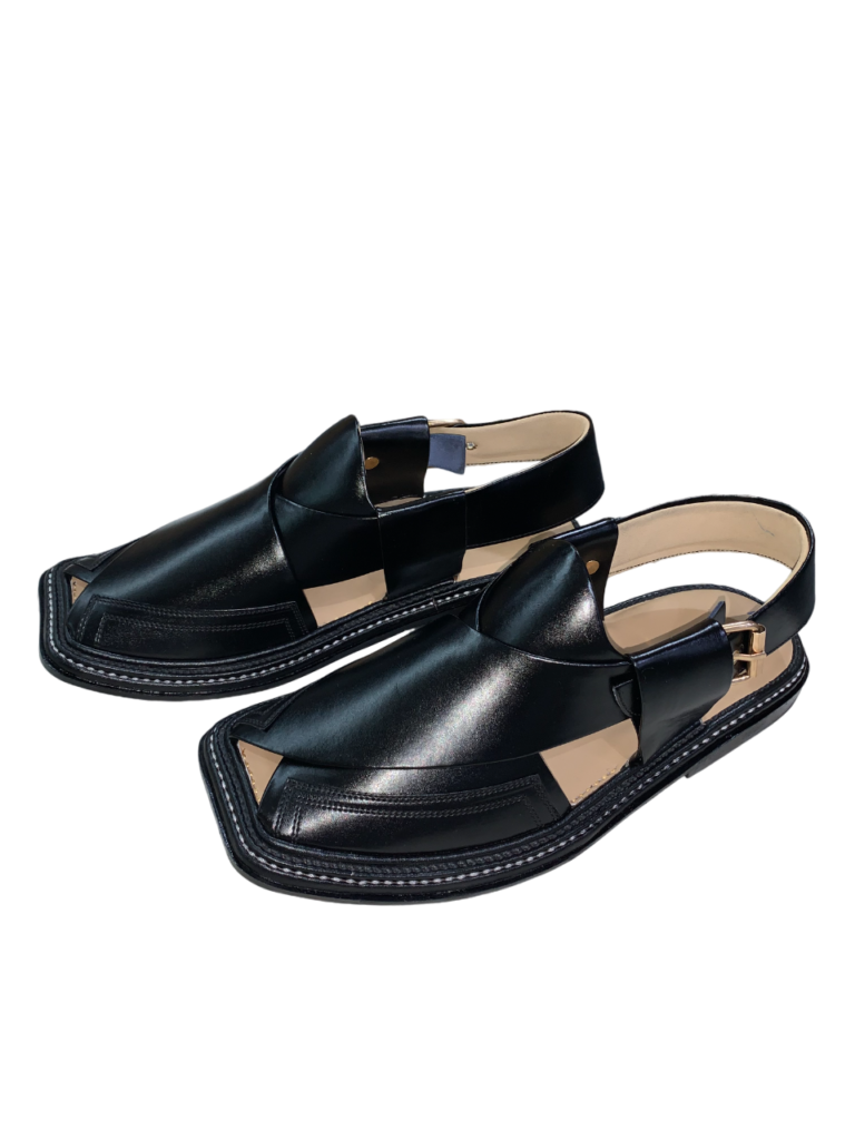 Smart Zalmi Three Gear Black mens chappal