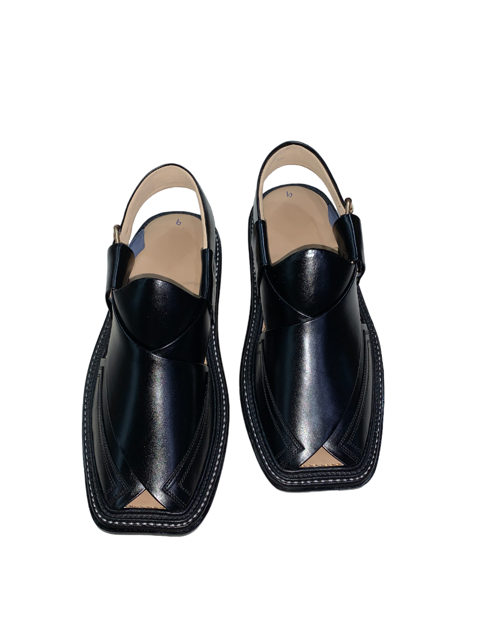 Smart Zalmi Three Gear Black mens chappal