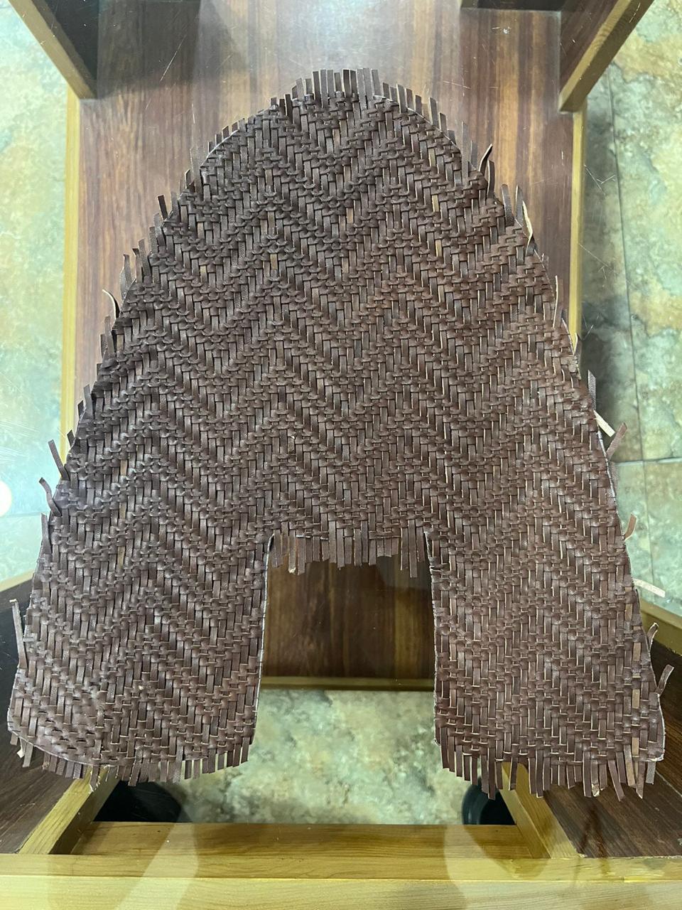 LEATHER INTERLACING AND WEAVING SHOES COMPONENTS / PANELS