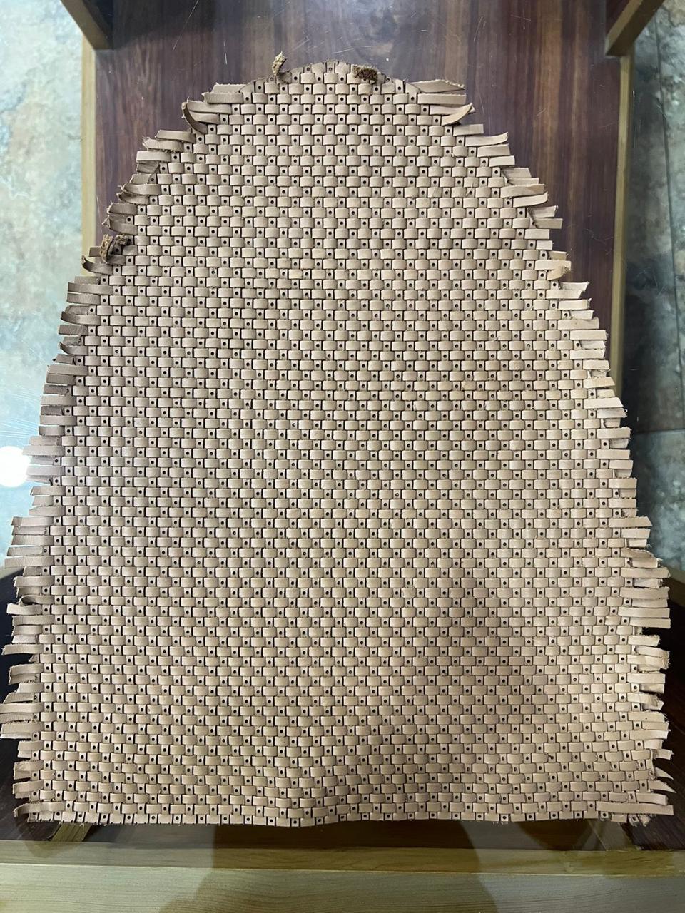 LEATHER INTERLACING AND WEAVING SHOES COMPONENTS / PANELS