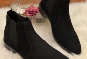 blk suede chelsea mens