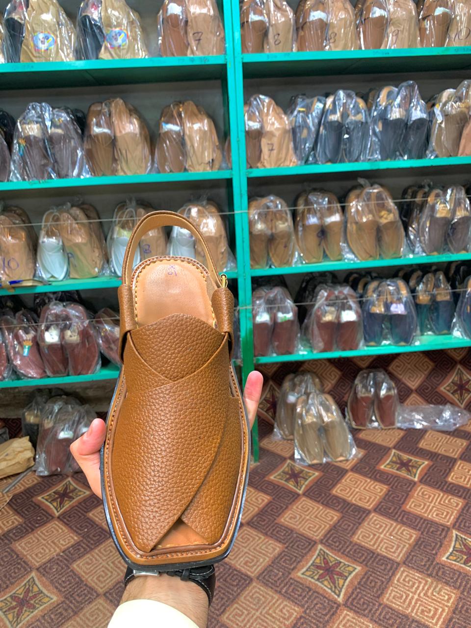 Imported buckle Pure premium Leather chappal men`s