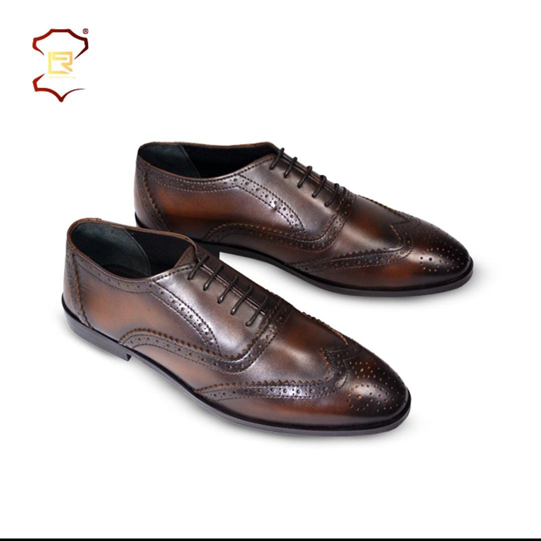 Brogue mens dress Shoe – Brown – LR-00391
