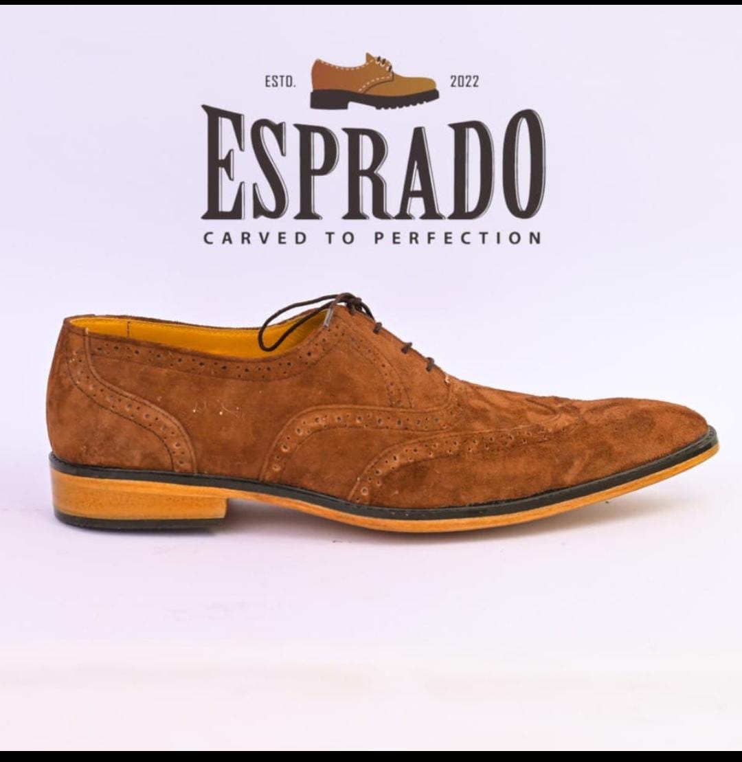 Carlos Brown Oxford shoes men`s dress