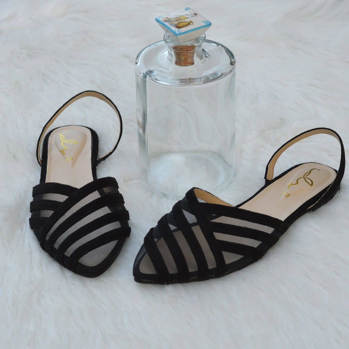 Petal Net Flat Sandal women’s