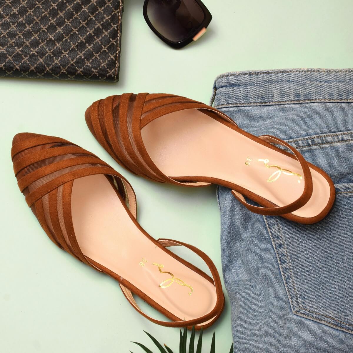 Petal Net Flat Sandal women’s