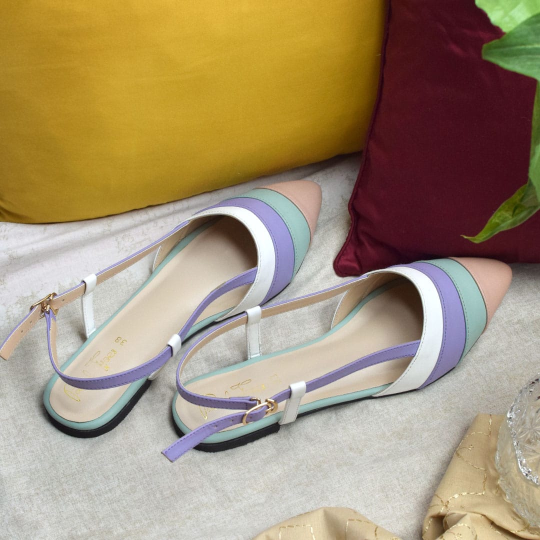 Rainbow Pointed Mule ladies women’s