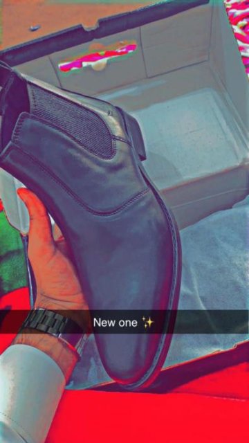 Matt Black Cow Leather Chelsea boots men’s