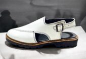 Premium Quality White Peshawri chappal men’s