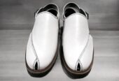 Premium Quality White Peshawri chappal men’s