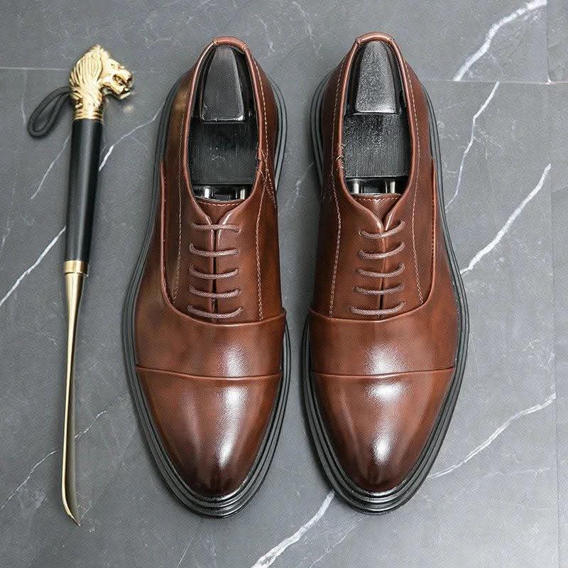 Formal Leather Oxford Cap-Toes men’s