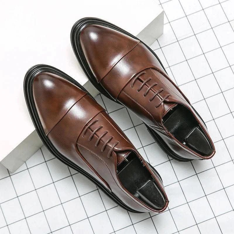Formal Leather Oxford Cap-Toes men’s