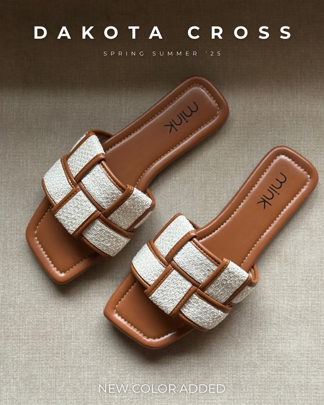 The new Red Beach color in Dakota Cross is here — soft, sandy, and serving. ☀️🏝️ #NewColorDrop #DakotaCross #MinkStyle womens