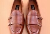 Two mock shoes leather Men`s