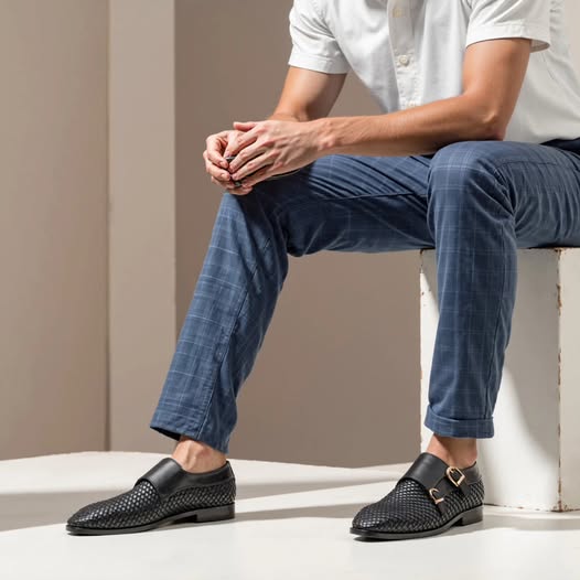 Monk-Knitting Black mens