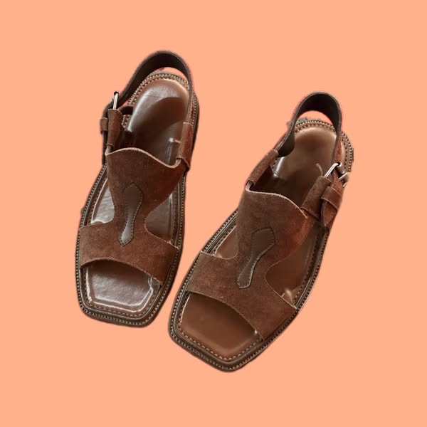 Hand-made and colourful mens chappal sandals