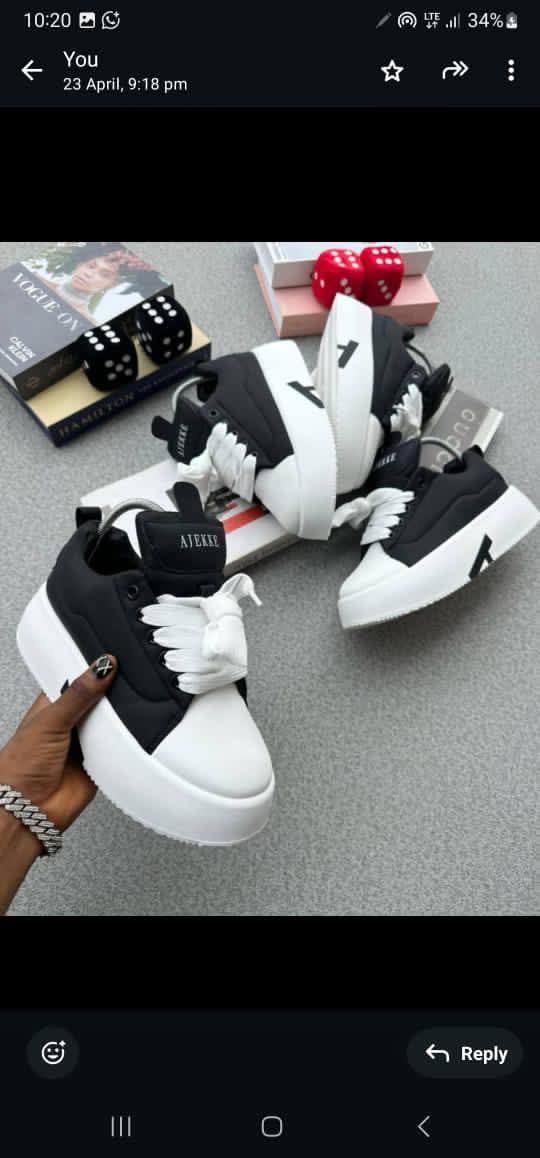 Kids black in white shoes