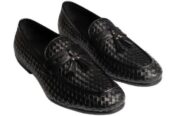 Mens loafer leather shoes