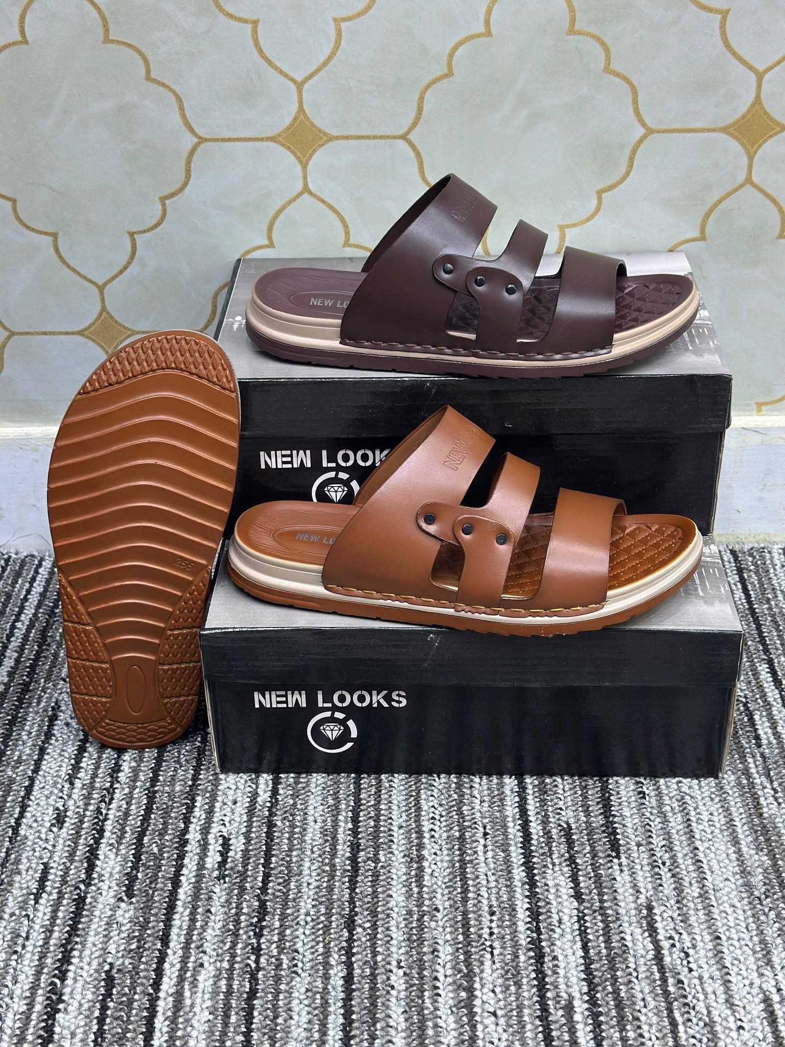 Mens branded sandals
