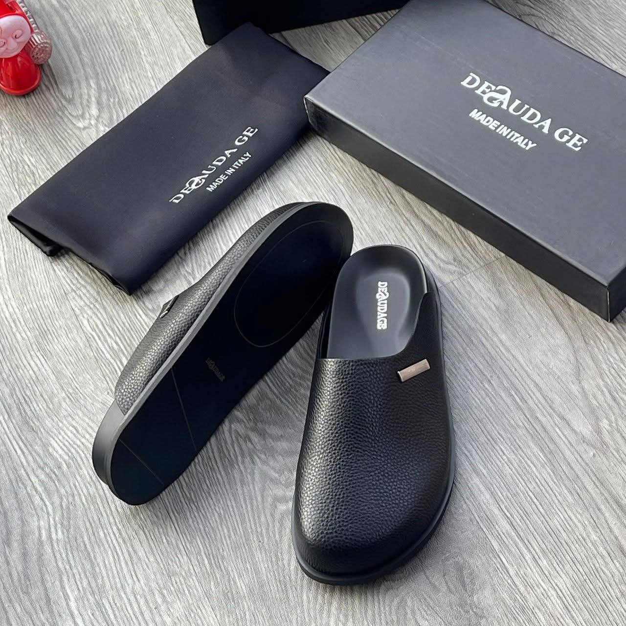 Mens slip – on sandals