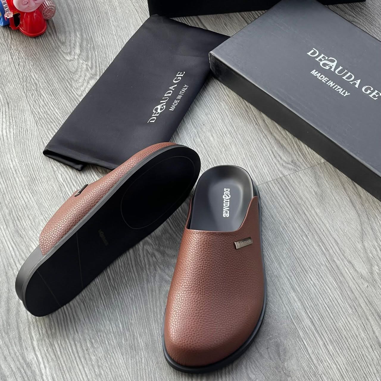 Mens slip – on sandals