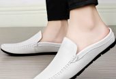 Hk Shehzada mens white loafer’s shoes