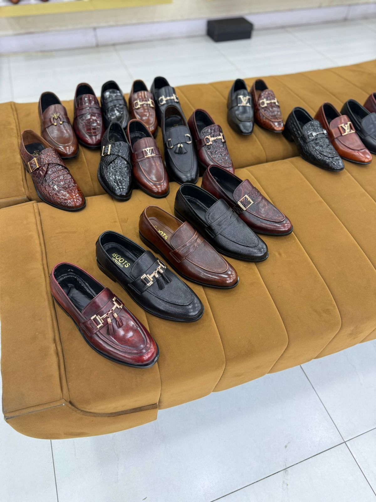 Silver star men’s leather dress shoes