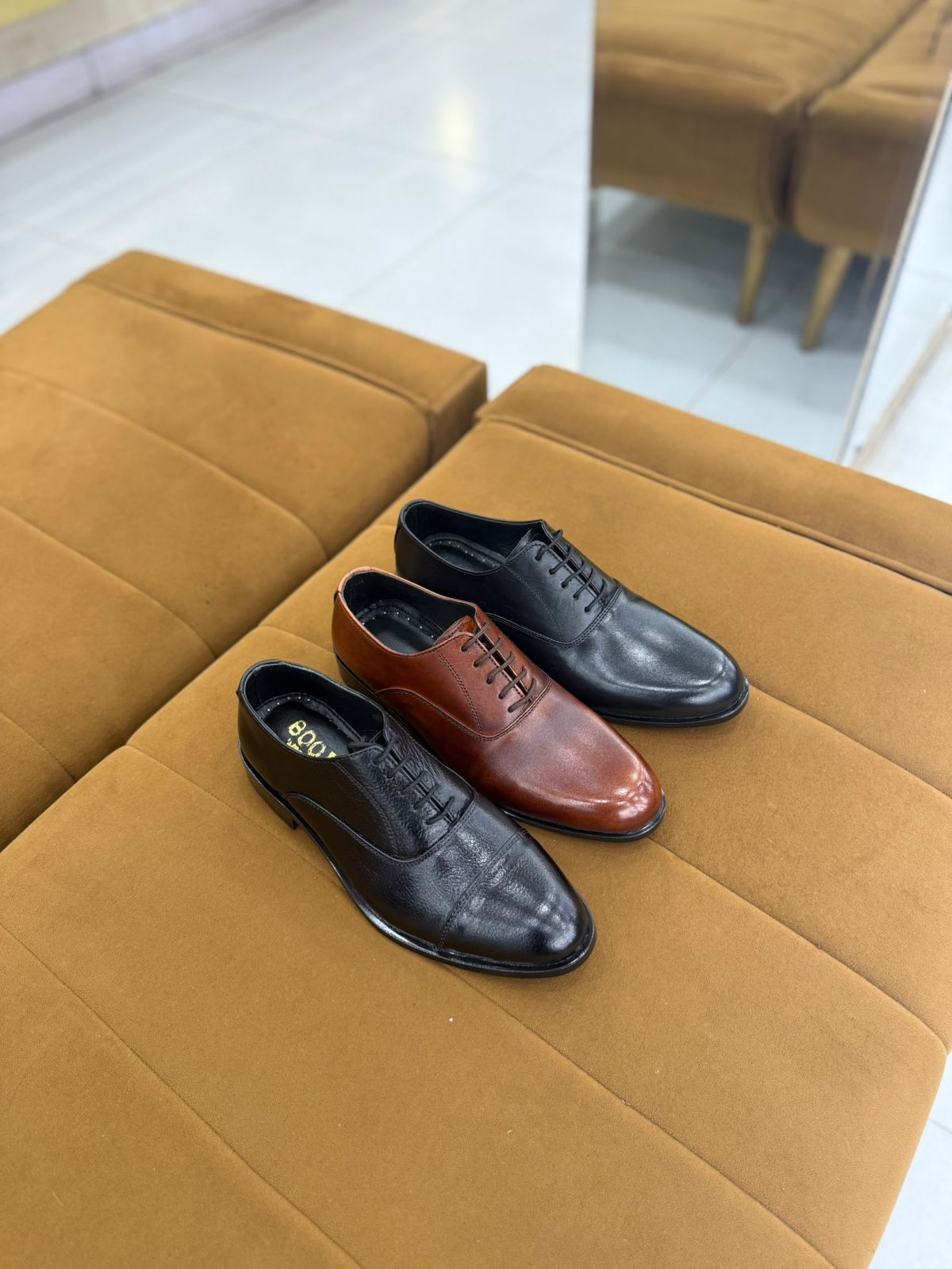 Silver star men’s leather dress shoes